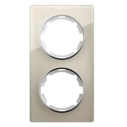 Рамка вертикальная стеклянная двойная, цвет бежевый 2234946 ССТ