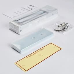 Электромагнитный замок (сила удержания 500 кг), цвет серебристый сатинированный алюминий RAL 7047 RL-EM500-L0S R-Lock