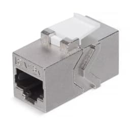Проходной адаптер Cabeus CA-8p8c-C6a-SH (RJ45-RJ45, CAT.6A, FTP, Keystone Jack) (10068c)