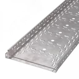 Лоток перфорированный Стандарт INOX (AISI 409) 400х50х3000 (1,0 мм) (6 м/уп)