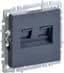 BRITE Роз. двойная RJ11+RJ45 кат.5E РК/Т12-БрМ мар. IEK (BR-KT20-O-1-K35)