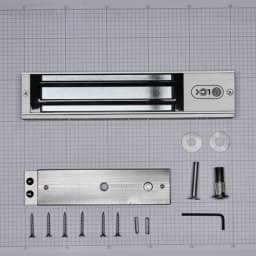 Электромагнитный замок (сила удержания 280кг), с двумя встроенными датчиками, цвет серебристый сатинированный алюминий RAL 7047 RL-EM280-LSS R-Lock