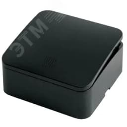 Выключатель одноклавишный с индикатором 250В 10А серия София черный STEKKER