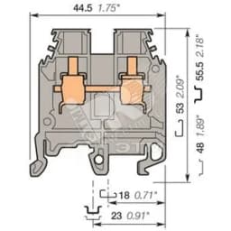 Клемма винтовая 6мм.кв. M6/8