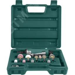 Набор бормашинка пневматическая 25000 об/мин., патрон 3/6 мм, L-152 мм с насадками, 15 предметов