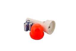 Фонарь сигнальный ФС-4У с батарейками (тонкий, кнопка)