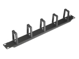 Кабельный органайзер 19 1U металлический 5 пласт колец черный SB SA 1U5PBL