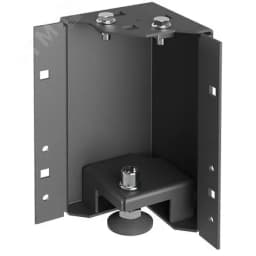 Уголок цоколя by ZPAS h=200мм регулируемый по высоте черный (4шт/компл) РФ ITK