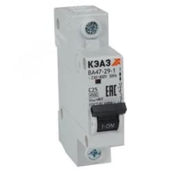 Выключатель автоматический однополюсный 6А D ВА47-29-1D6-УХЛ3