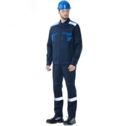 Костюм мужской Барит брюки цв. син.-вас. р.112-116/182-188