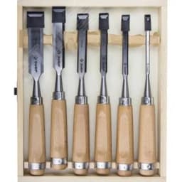 Набор стамесок-долот с деревянной рукояткой, 6 шт СТ-500 18096-H6 ЗУБР