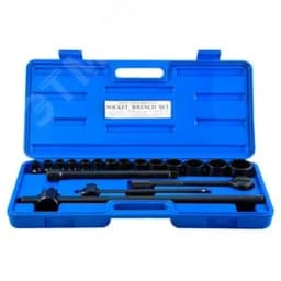 Набор головок торцевых №2D оксидированный 10-36 мм Hortz