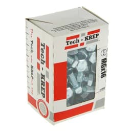 Болт с шестигранной головкой М6х16 DIN 933 класс прочн. 8.8 оцинк. (коробка) (уп.100шт) Tech-Krep/Zitar 105200