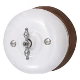 Выключатель Перекрестный Фаберже, керамика, цвет перламутр Бирони