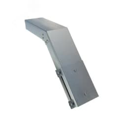 Короб для поворота трассы вниз на 45 У1118 100х100-45 УТ1,5, оцинкованный лист, S1,0