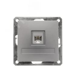 W59 Розетка телеф. скр в/рамку мат хром RSI-152T-5-86 Systeme Electric