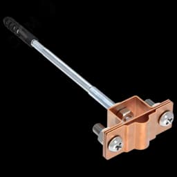 Держатель проводника круглого 8-10мм для деревянного фасада медь IEK