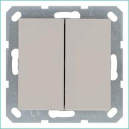 Переключатель проходной 2-кл. 10А IP20 механизм тауп Jasmart G3022T