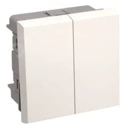 Выключатель двухклавишный на 2 модуля ВК1-22-00-П