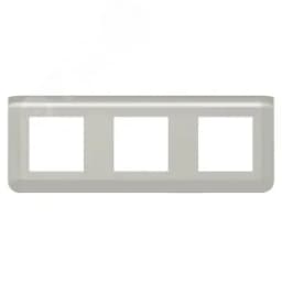 Рамка Mosaic 3Х2 модуля - алюминий Legrand