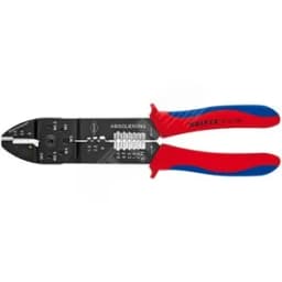 Пресс-клещи для резки и зачистки кабеля, опрессовки наконечников и штекеров, 240 мм, двухкомпонентные рукоятки