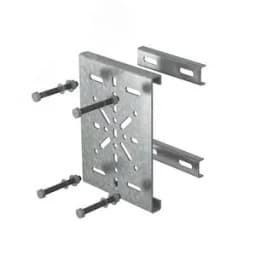 Крепление монтажной пластины к опорам ограждений, толщина 3,0 мм, Сендзимир цинк