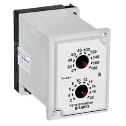Реле времен ВЛ-50У3, 50В DC, 2-200 с, 1з+1р, IP40 ET012351 Электротехник
