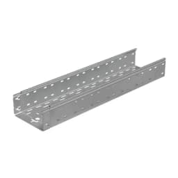 Лоток листовой перфорированный 200х100 L3000 сталь 0.7мм "БЫСТРЫЙ МОНТАЖ ПЛЮС" LPplus100-200-0.7-3000 оцинк. КМ PL0272