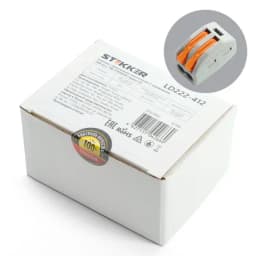 Cтроительно-монтажные клеммы 2проводные STEKKER LD222412 32396