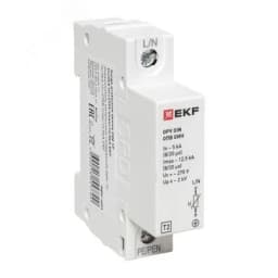 Ограничитель импульсных напряжений ОИН 1Р In=5kA Un=275B Imax=12,5kA EKF opv-oin