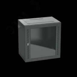 Шкаф телекоммуникационный навесной 9 U (500х600х400) дверь стекло RAL9005 DKC