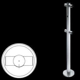 OXGARD Стойка ограждения с отверстием под фиксатор i-образная (ВЗР1996.09.42)