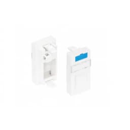 Вставка 22,5x45 KeyStone 1 порт NIKOMAX (NMC-PM1P-PH-WT)