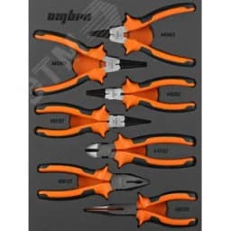 Набор шарнирно-губцевого инструмента в EVA ложементе 280х375 мм, 7 предметов 056138 Ombra