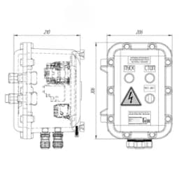 Взрывозащищенный пускатель ПКВ МК 1.0 Exd 302021-ПУСКАТЕЛЬ-МД-25Р СМД