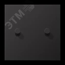 Плата центральная для выключателей, 1 пост, 2 тумблера, конус, металл, dark, LS1912 JUNG