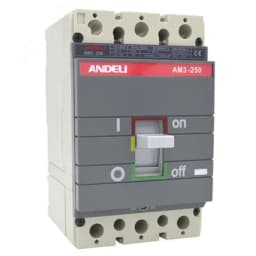 Выключатель автоматический am3-250s 3p 200a 65ka