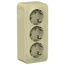 BLANCA О/У РОЗЕТКА 3-я с заземлением без шторок ИЗОЛ.ПЛ 16А, 250В, БЕЖЕВЫЙ Systeme Electric