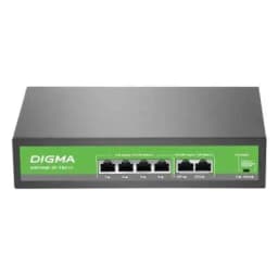 6-ти портовый неуправляемый коммутатор DSP204F-2F-T80 V1 Digma