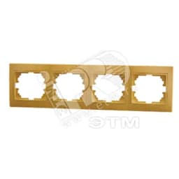 MIRA Рамка 4 поста горизонтальная ольха