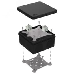 Коробка огнестойкая для о/п 40-0210-FR6.0-6 Е15-Е120 RAL7035 80х80х40 (44 шт/кор)