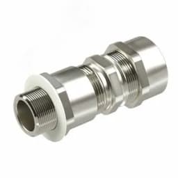 Взрывозащищенный кабельный ввод серии КА для бронированного кабеля М40х1,5 d:24,8-31мм D:27-37мм. Никелированная латунь IP66/IP68