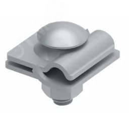 Соединитель с пластиной для крепения прутка 6-10 мм на металлоконструкциях и стальных листах до 5 мм. Материал - горячеоцинкованная сталь.