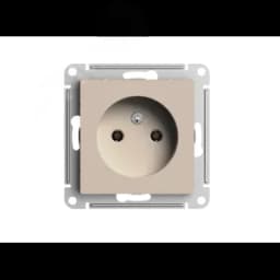 ATLASDESIGN РОЗЕТКА без заземления без шторок, 16А, механизм, ПЕСОЧНЫЙ