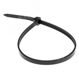 Хомут-стяжка кабельная нейлоновая 250x3,6 мм, черная, упаковка 100 шт, REXANT