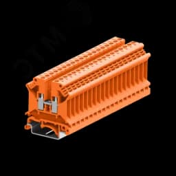 Клемма SUK 1-1 винтовая, сечение 4 мм. кв., оранжевая