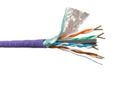 Кабель FUTP4 FTP4 cat6 NETKO 4 пары 23 AWG BC 305м с крестовиной нгАHF LSZH малодымный не содержащий галогенов фиолетовый одножильный NETKO FTP5526069B