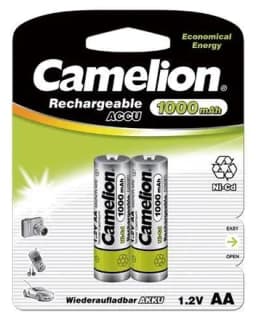 Аккумулятор AA/R6 1000мА.ч NI-CD BP-2 металлик (блист.2шт) Camelion 6181