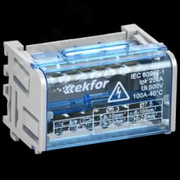 TEKFOR Шины на DIN-рейку (кросс-модуль) ШНК 2х7 L+PEN IEK