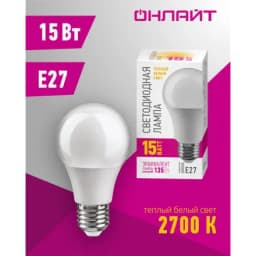 Лампа светодиодная 82 920 OLL-A60-15-230-2.7K-E27-PROMO ОНЛАЙТ 82920